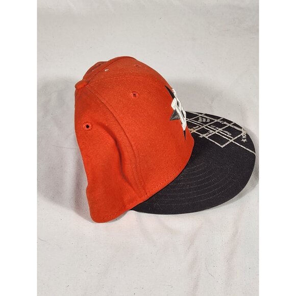 NOS Houston Astros New Era Flex Fit Cap Black & Orange 3d Embroidery sz M/L - Picture 6 of 9